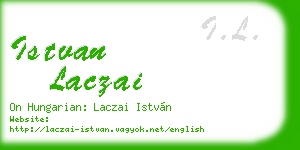 istvan laczai business card